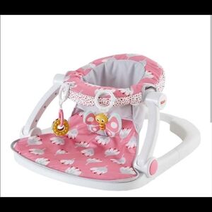 Fisher Price Sit Me Up Floor Seat Pink And White